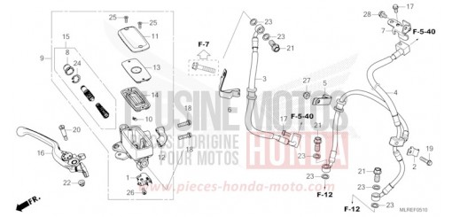MAITRE-CYLINDRE DE FREIN AVANT CYLINDRE CB500FACT de 2026